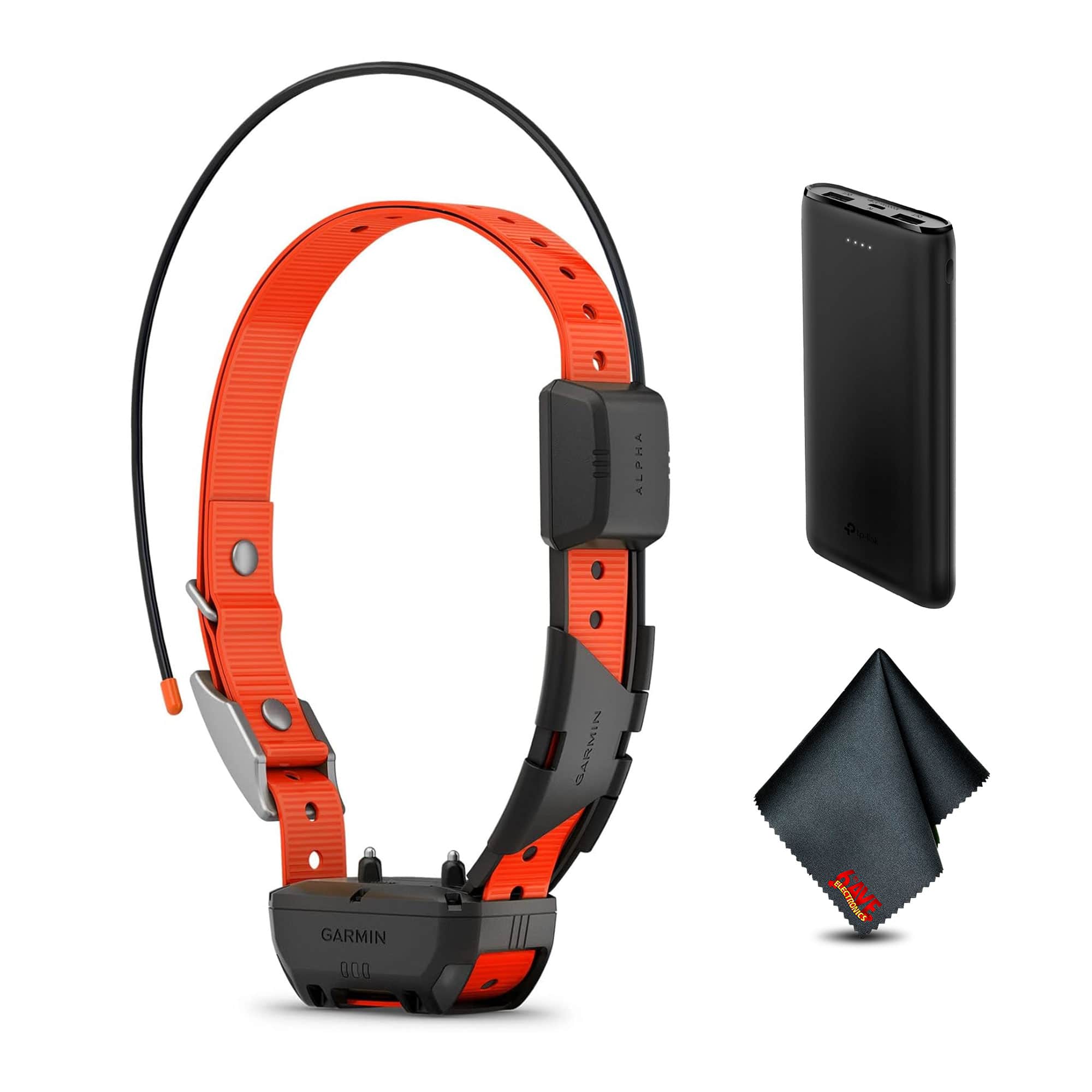 Garmin - Alpha TT25 Tracking and Training Collar For Dogs + P-Bank Battery - Black