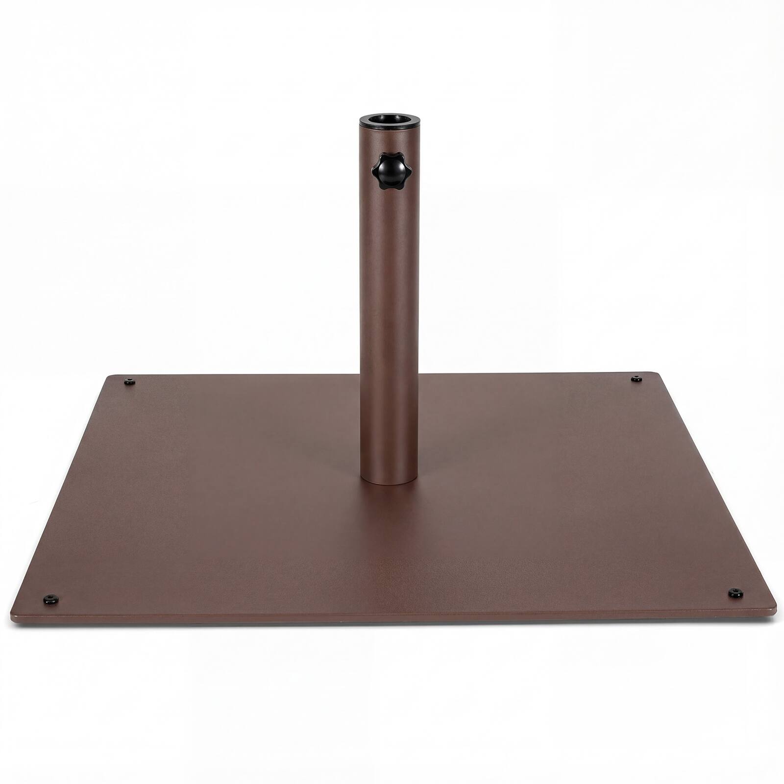 Gymax - 25'' Square Patio Umbrella Base Weighted 42 LBS Outdoor Market Stand Footpads - Brown price history on PriceWatchPro