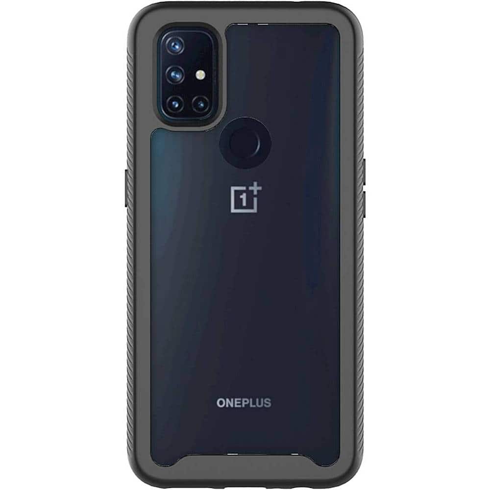 Front Zoom. SaharaCase - Grip Series Hard shell Case for OnePlus Nord N10 5G - Black.