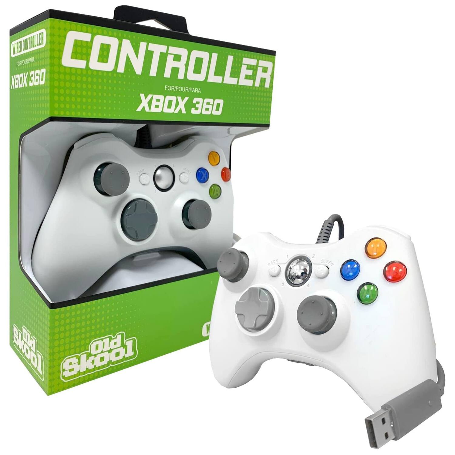 WI VONTILEN FORPOURPRRA CONTROLLER XBOX 360 FOR/POUR/PARA XBOX 360 SACE X 1 1P B 1 2 S 3 A Z9ARS ma Old Skoo1 C