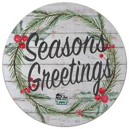 Jardine - SUNY Farmingdale State Rams 20'' x 20'' Season's Greetings Circle - White