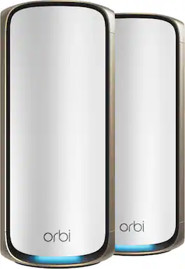 NETGEAR - Orbi 970 Series BE27000 Quad-Band Mesh Wi-Fi 7 System (2-pack) - White