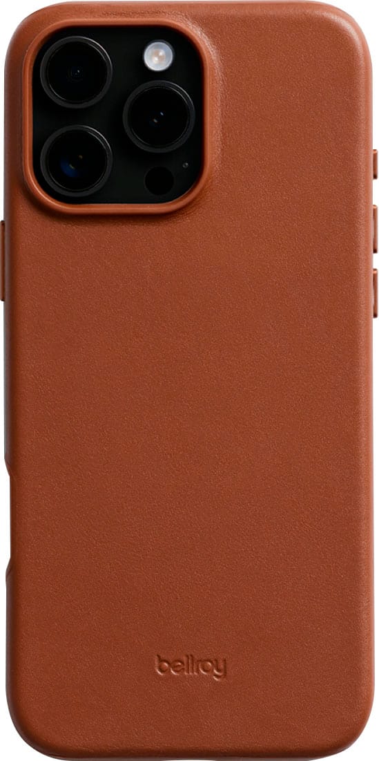Bellroy - iPhone 16 Pro Max Leather Case - Sienna - Front_Zoom