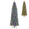 Front. Costway - Costway 9 FT Artificial Xmas Tree with 1168 Branch Tips 500 LED Lights 9 Lighting Modes - Blue.