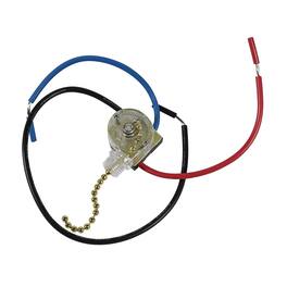 HQRP - 3-Way 3-Wire Pull Chain Ceiling Fan Light Switch - Replacement for Zing Ear ZE-110, Harbor Breeze 0101870 - Black