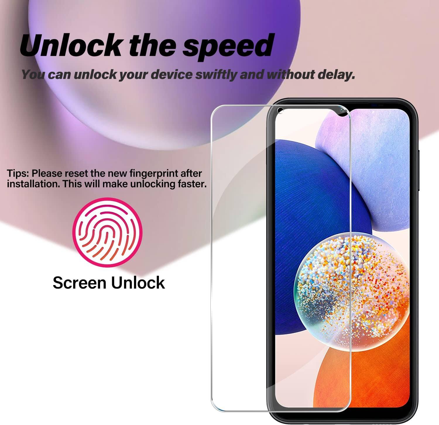 Unlock the speed  
You can unlock your device swiftly and without delay.

Tips: Please reset the new fingerprint after installation. This will make unlocking faster.

Screen Unlock
