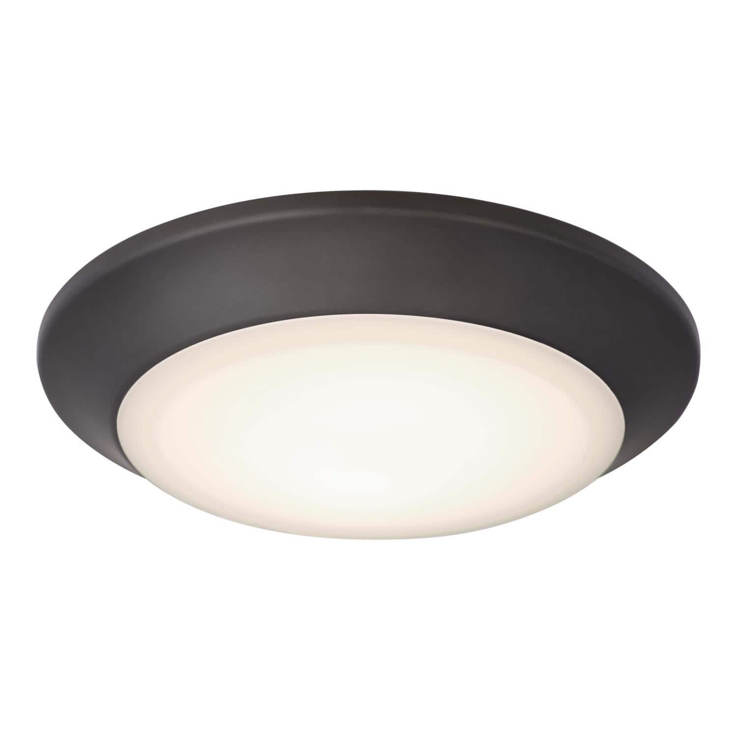 Westinghouse - Color Changing Technology 1.25 in. H X 7.5 in. W X 7.5 in. L Frost Black Ceiling Fixture price history on PriceWatchPro