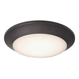 Westinghouse - Color Changing Technology 1.25 in. H X 7.5 in. W X 7.5 in. L Frost Black Ceiling Fixture