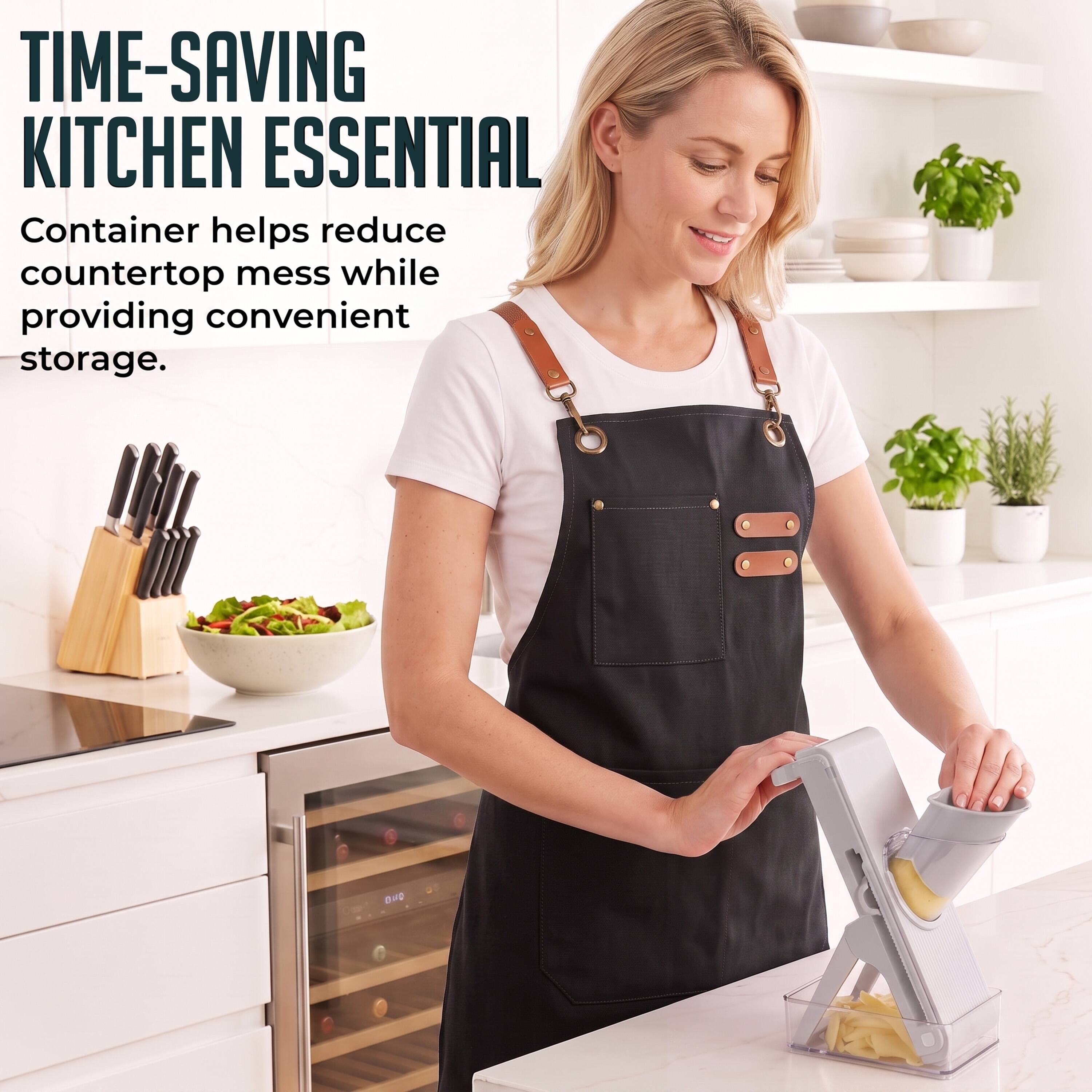 TIME-SAVING KITCHEN ESSENTIAL

Container helps reduce countertop mess while providing convenient storage.