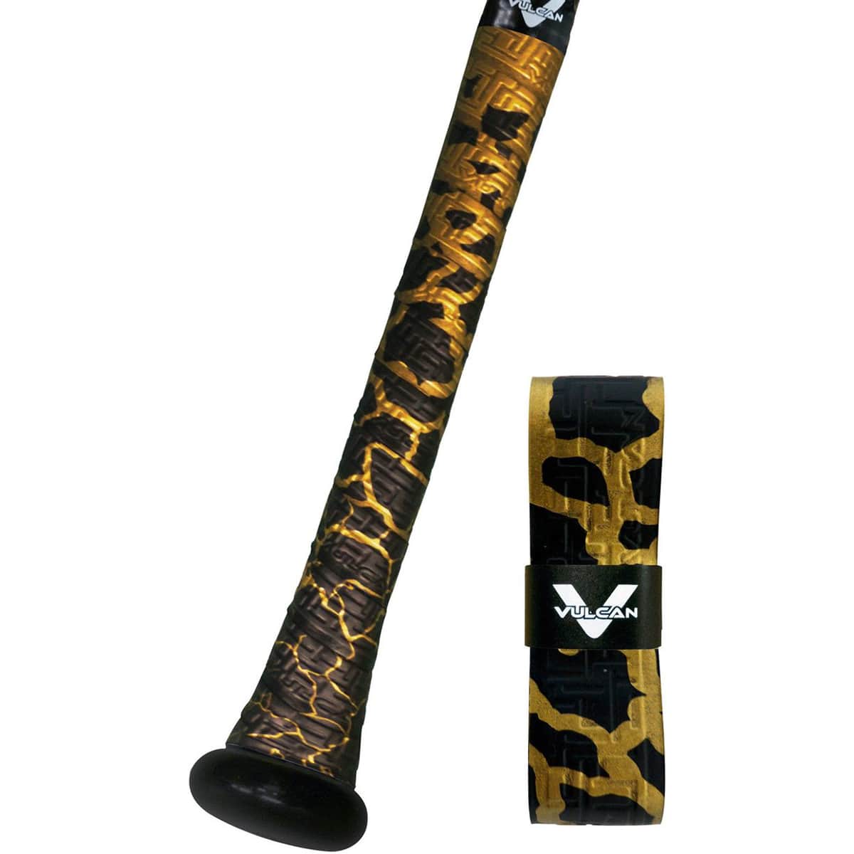 Vulcan - Uncommon Series 1.0mm Advanced Polymer Bat Grip Tape Wrap - Breaking Gold