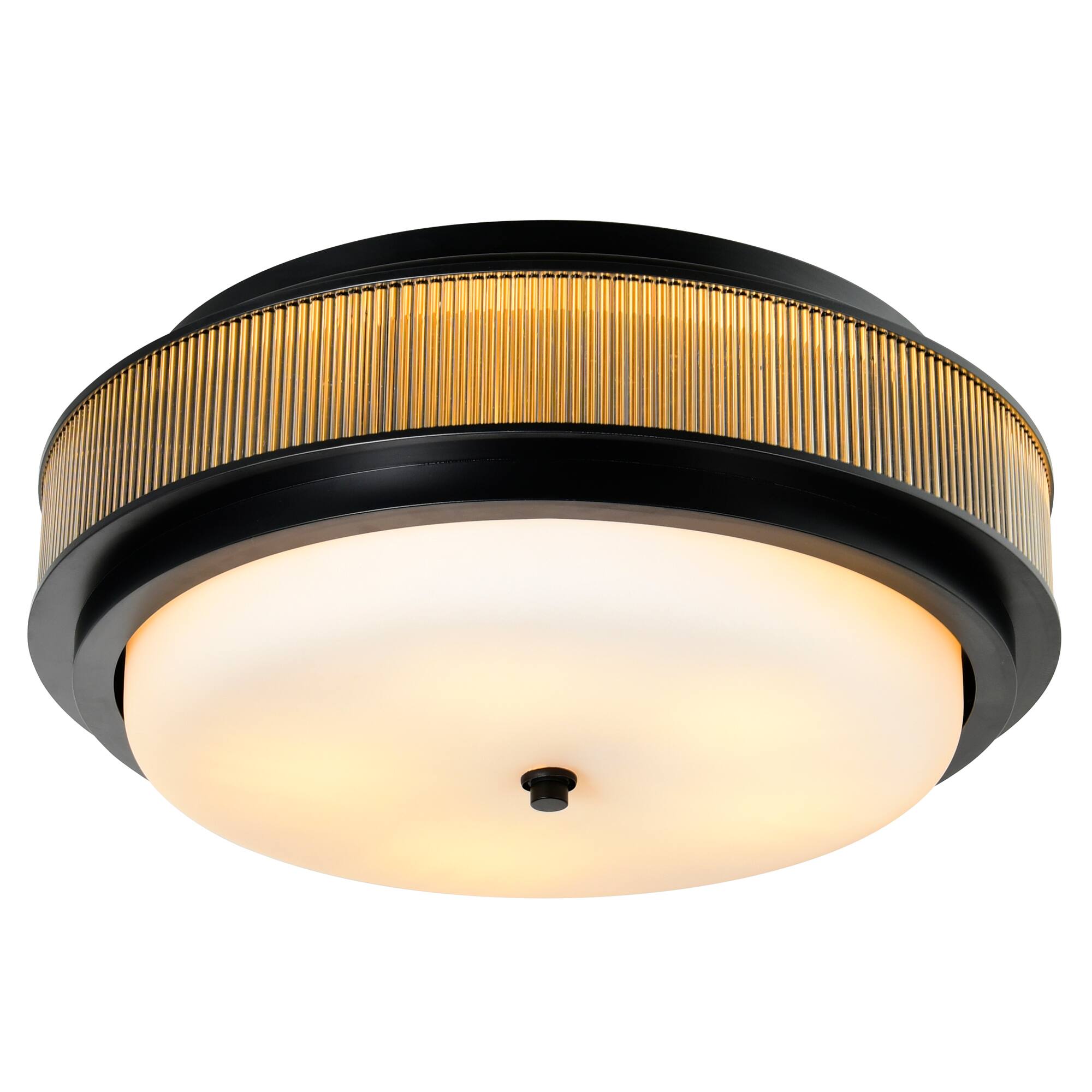 Angle. CWI Lighting - Valdivia 4 Light Black Flush Mount - Black.