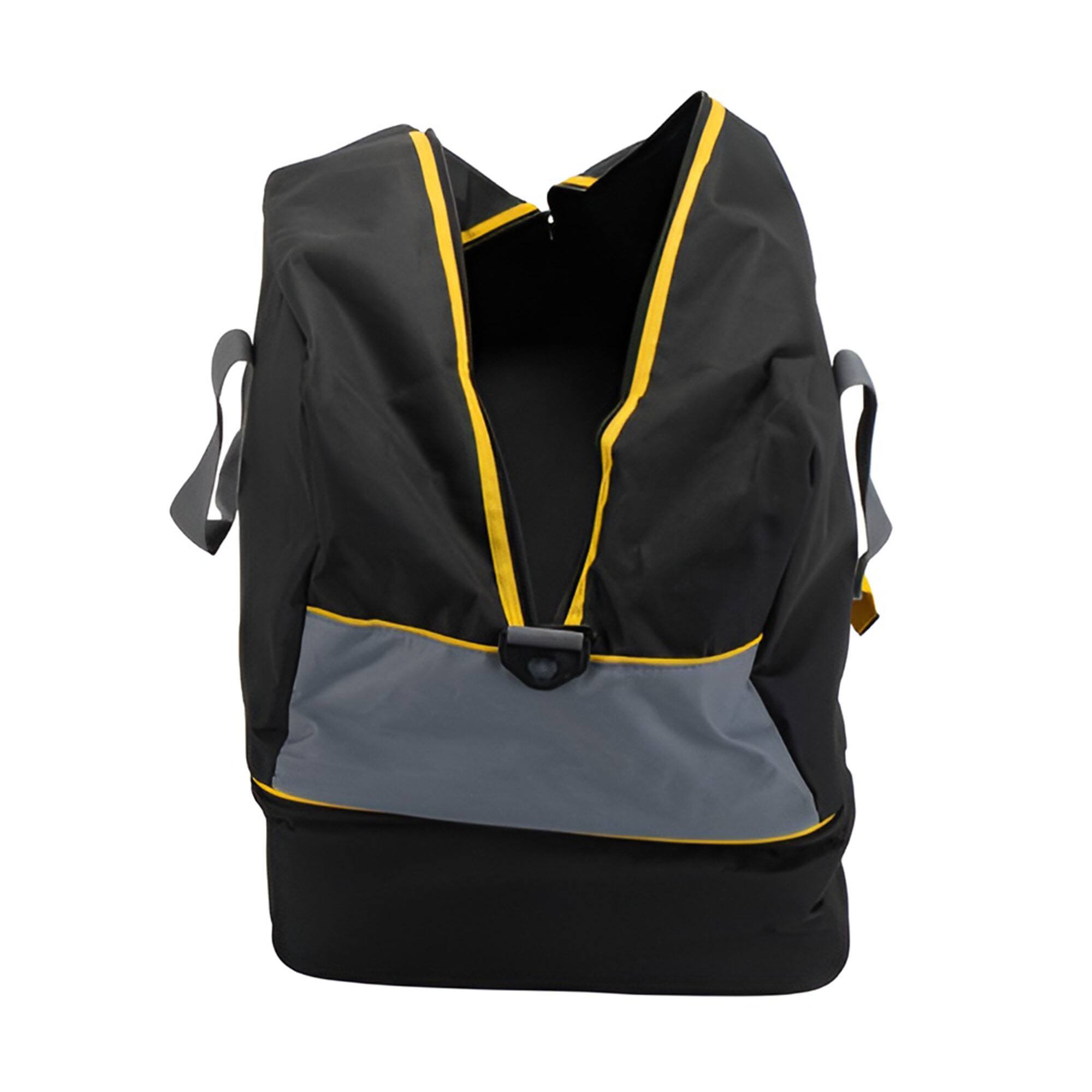 Alt View 2. Camco - Camco Power Grip Electrical Accessory Bag with Adapter Storage Duffel, Black - Black.