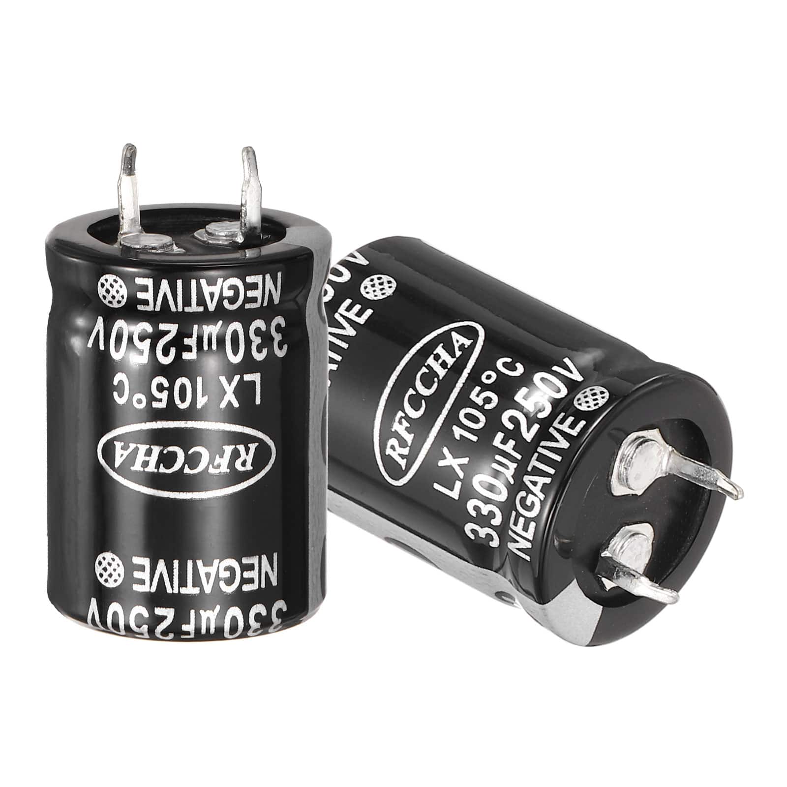 Unique Bargains - 250V 330uF Snap-in Electrolytic Capacitor, 2pcs, 30.5x22mm, for Audio/Filter/Appliances - Black price history on PriceWatchPro