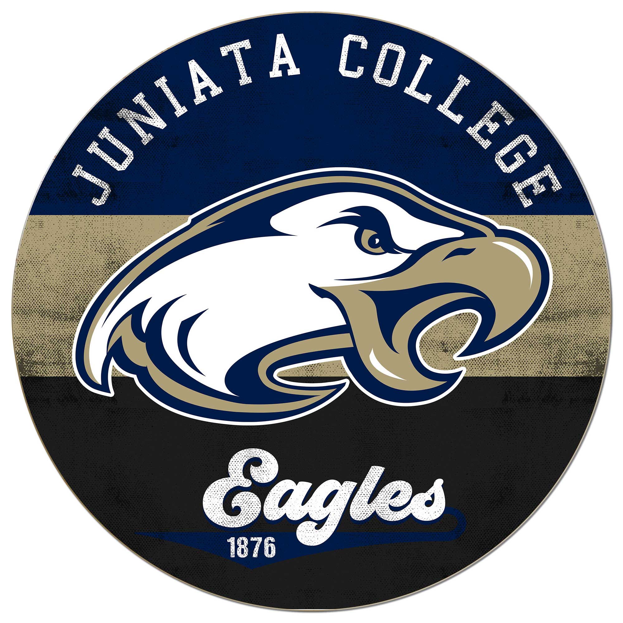 Juniata Eagles 20'' x 20'' Retro Logo Circle Sign