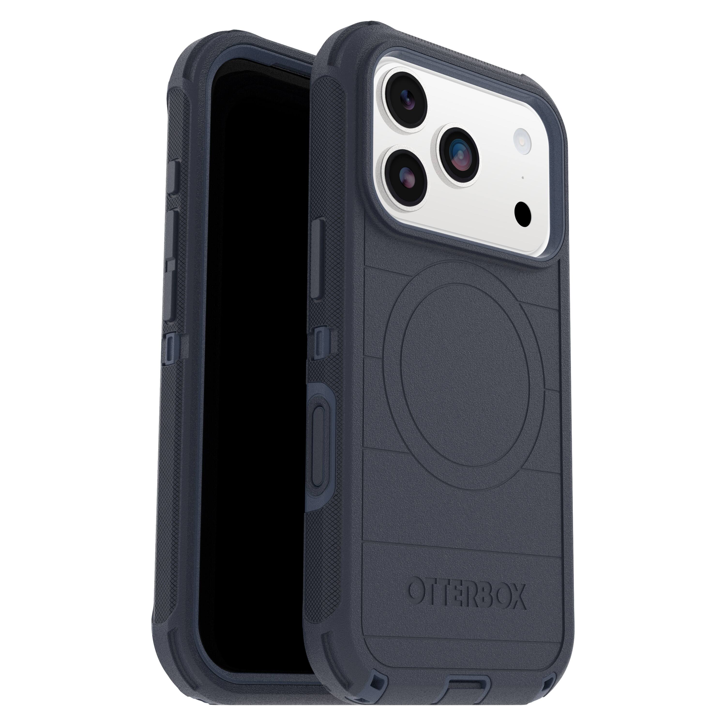 Front. OtterBox - Defender Series Pro Hard Shell for Apple iPhone 17 Pro - Blue.