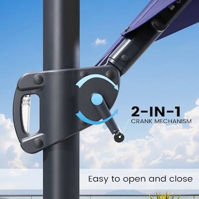 H Q CRANK 2-IN-1 MECHANISM  
Easy to open and close
