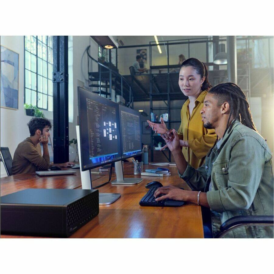 Alt View 4. HP - HP EliteDesk 8 G1i Desktop Computer - Intel Core Ultra 5 235 - vPro Technology - 32 GB - 512 GB SSD - Small Form Factor - Black.