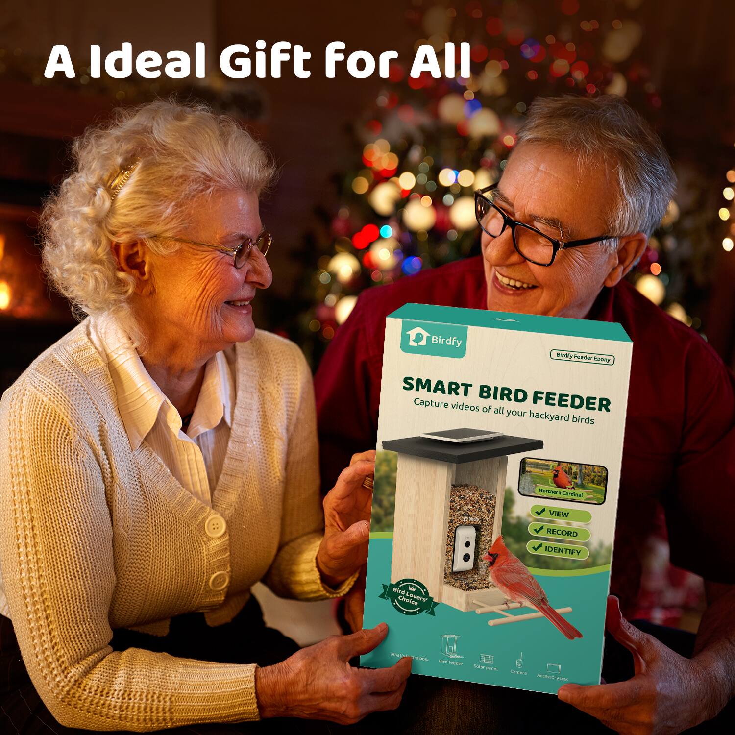 A Ideal Gift for All

SMART BIRD FEEDER
Capture videos of all your backyard birds

- VIEW
- RECORD
- IDENTIFY

Birdfy Feeder E-Book

Birdfy