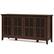 Angle. Simpli Home - Artisan Wide 4 Door Storage Cabinet - Russet Brown.