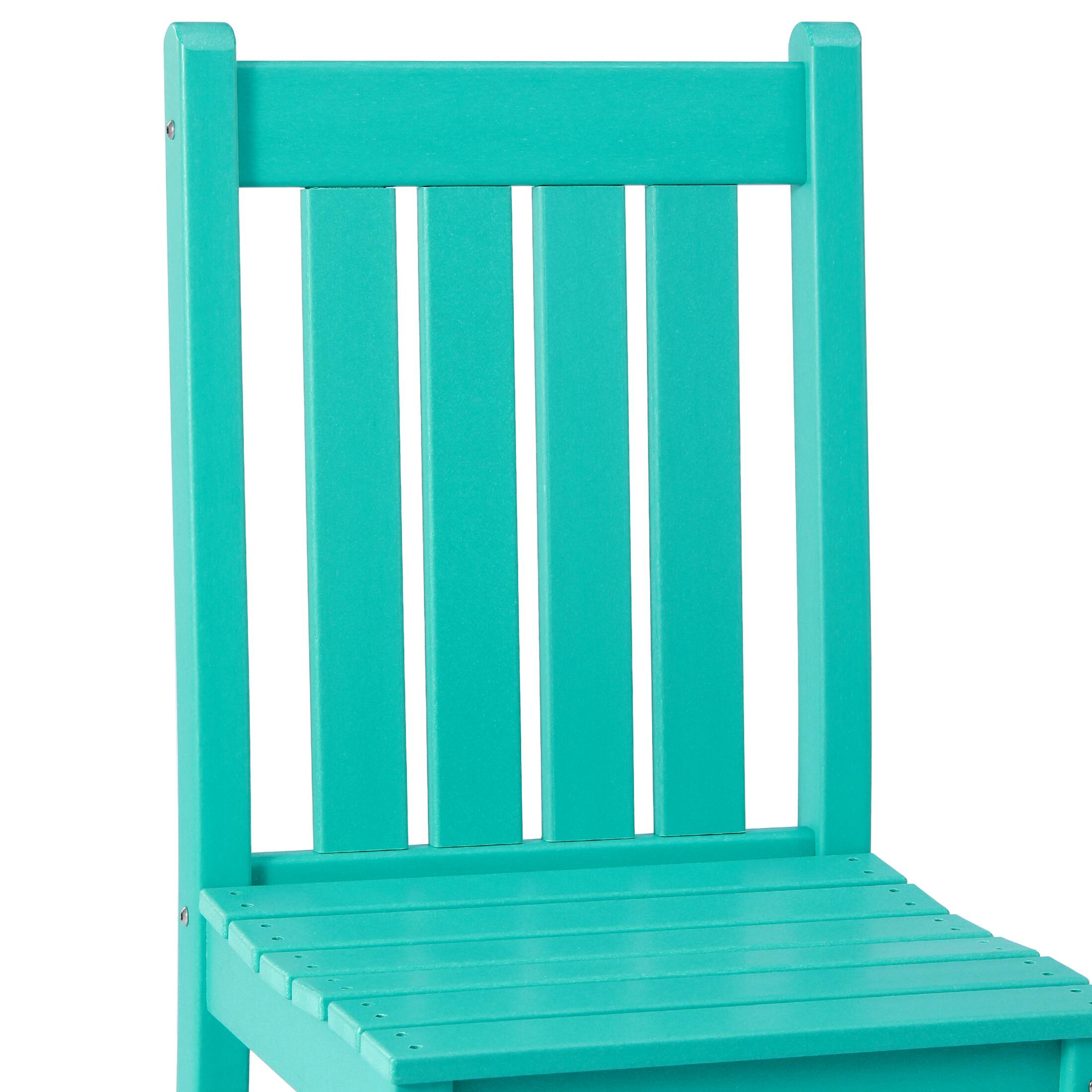 Alt View 2. WestinTrends - WestinTrends Malibu Outdoor Patio Dining Chair - Turquoise.