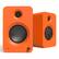 Front. Kanto - Kanto REN Powered Bluetooth Bookshelf Speakers - Pair (Matte Orange) - Orange.