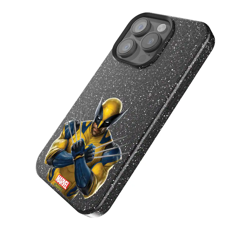 Keyscaper Marvel Badge Black Bling Phone Case Apple iPhone 15 Pro ...