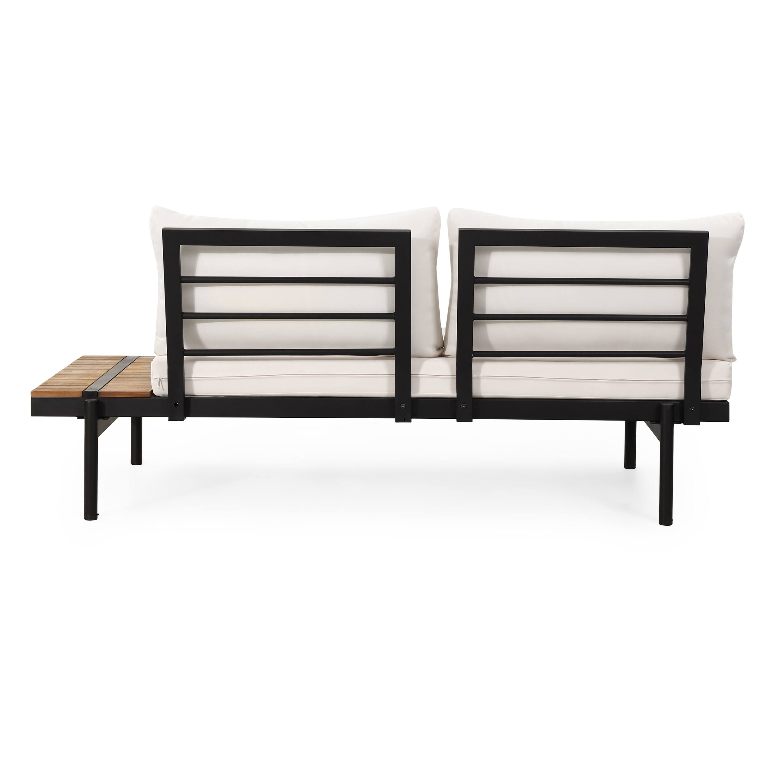 Alt View 9. Siljoy - 5 SEATER SECTIONAL SOFA SET WITH CUSHIONS - Cream.