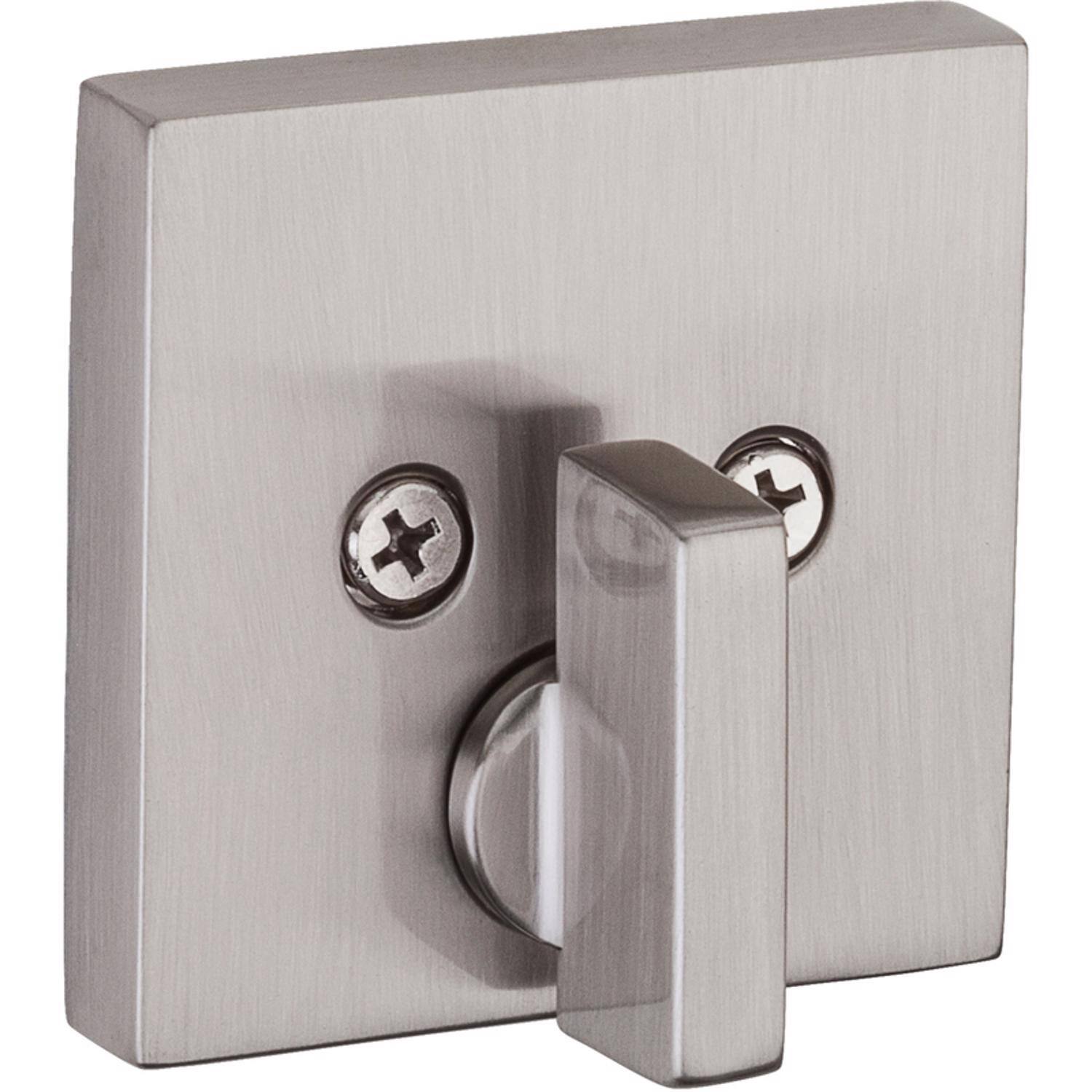 Left. Kwikset - Kwikset SmartKey Satin Nickel Steel Deadbolt.