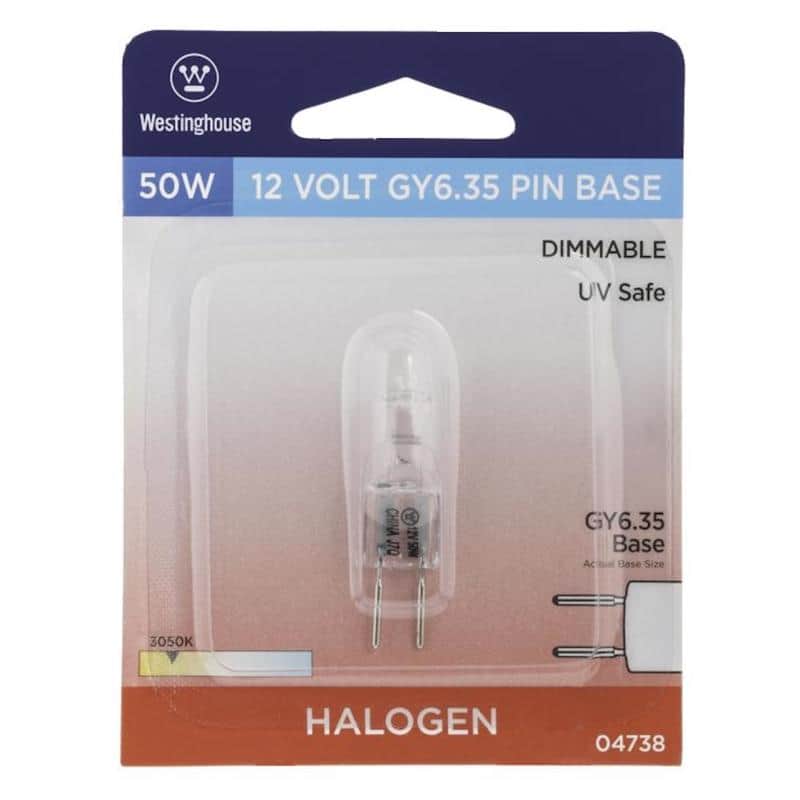Westinghouse - 50 W T4 Decorative Halogen Bulb 900 lm White 1 pk