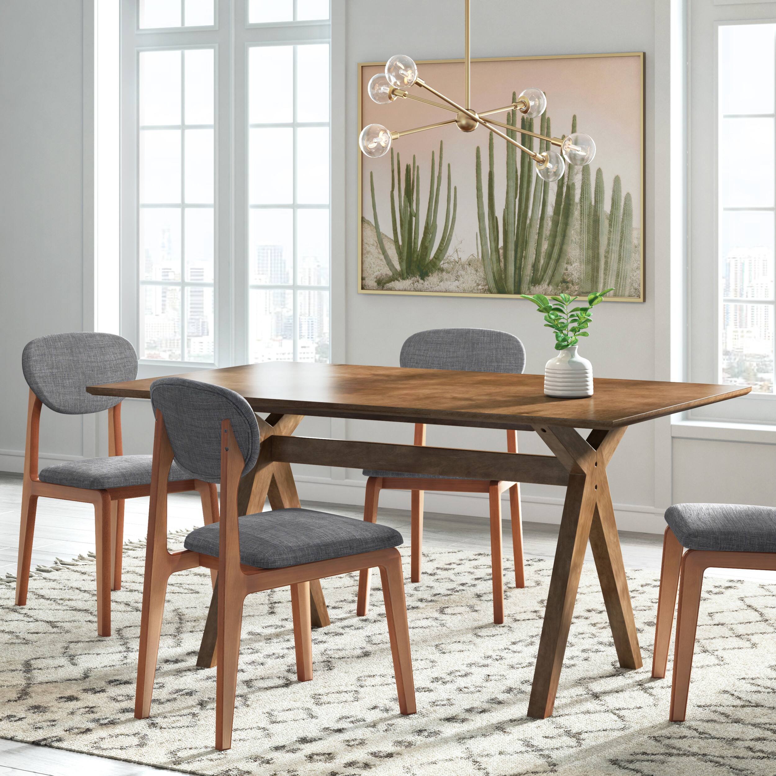 Angle. Elle Decor - Coralie Dining Chair Set of 2 - Charcoal.