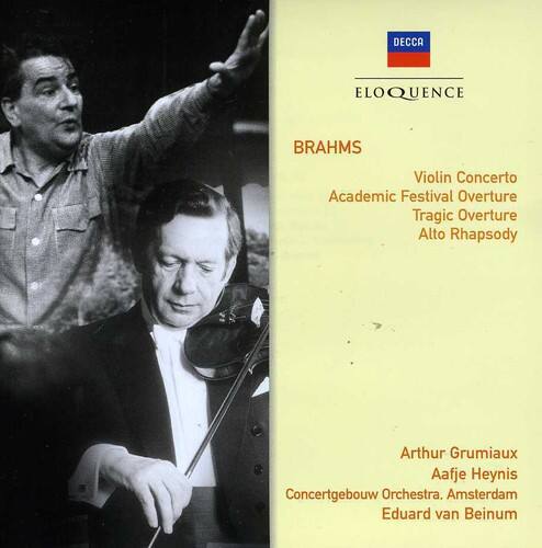 DECCA ELOQUENCE

BRAHMS  
Violin Concerto  
Academic Festival Overture  
Tragic Overture  
Alto Rhapsody

Arthur Grumiaux  
Aafje Heynis  
Concertgebouw Orchestra, Amsterdam  
Eduard van Beinum