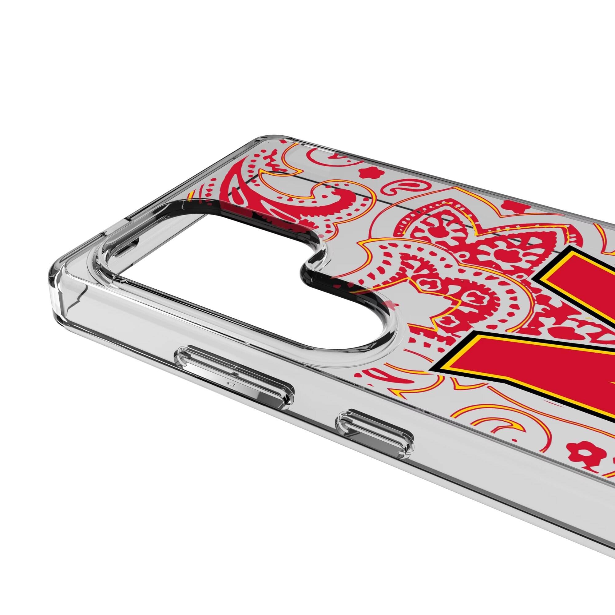 Alt View 2. Keyscaper - Maryland Terrapins Paisley Galaxy Clear Case - S25 Ultra - Multicolor.