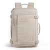 Front. Bagsmart - Blast 28L Travel Backpack fit 17 Inch Laptop Backpack with USB Port for Airplane Travel - White.