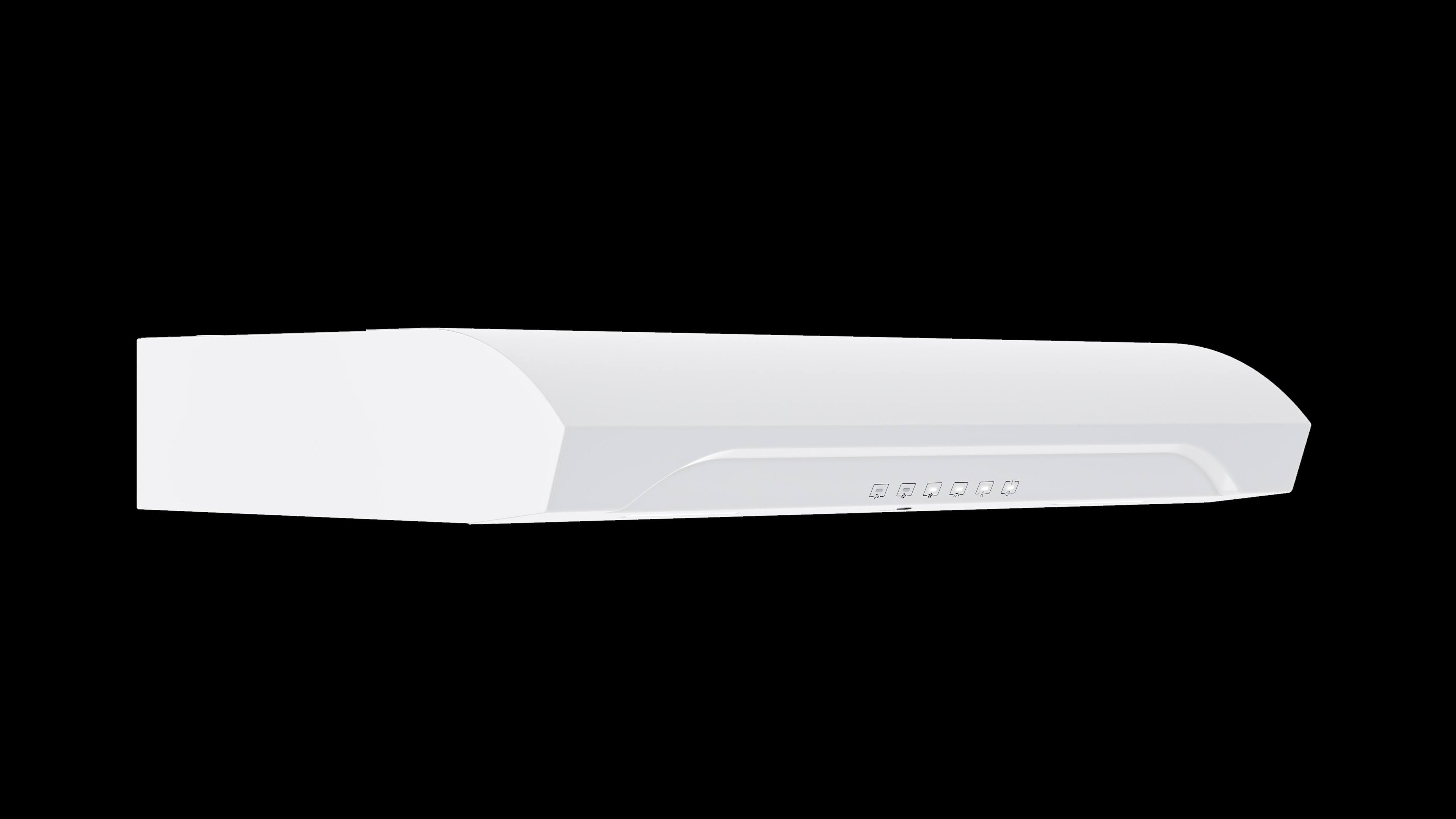 Angle. Broan - Alta 30-Inch 490 MAX Blower CFM 1.0 Sones White Range Hood - White.