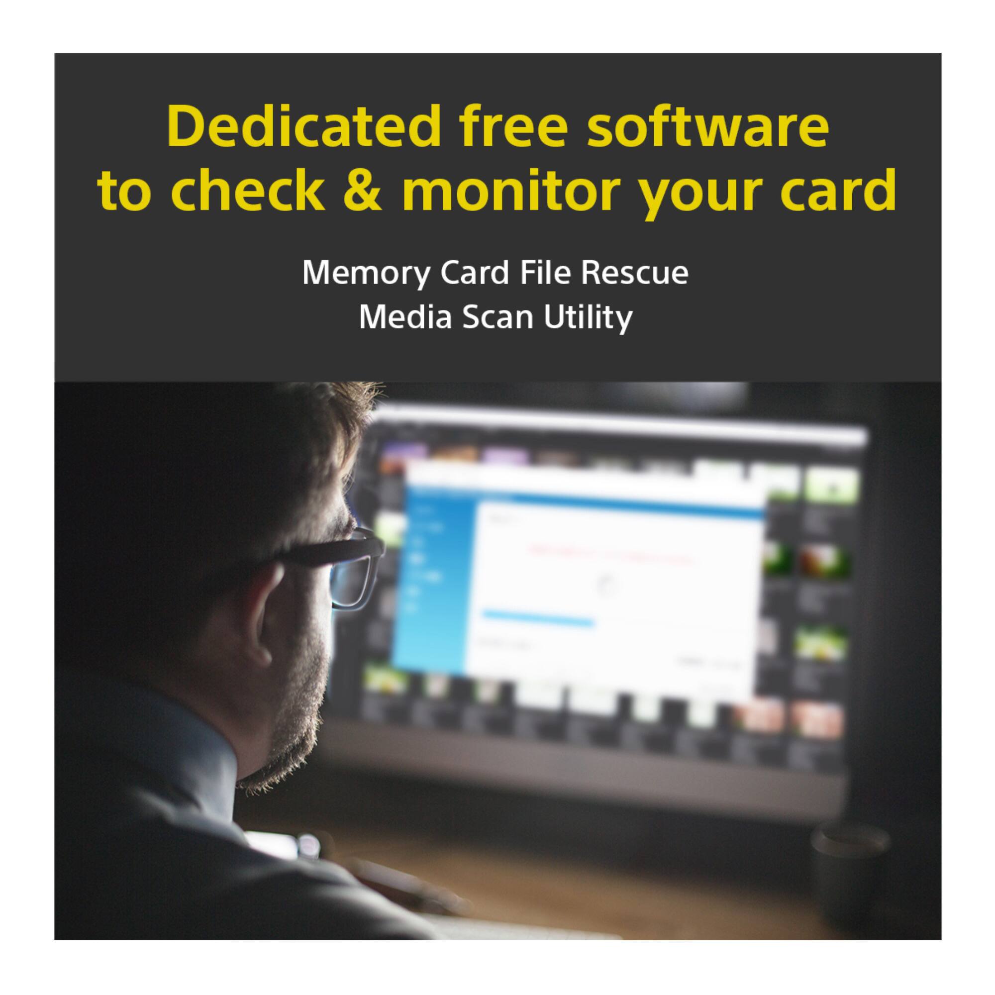 Dedicated free software to check & monitor your card

Memory Card File Rescue Media Scan Utility