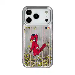 Keyscaper - MLB - St. Louis Cardinals - 1950 Cooperstown Pinstripe iPhone Glitter Case - 13 Pro Max - Multicolor