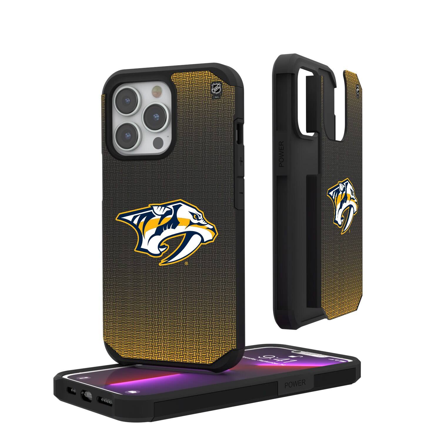 Keyscaper - NHL - Nashville Predators Linen Logo iPhone Rugged Case - 15 - Black price history on PriceWatchPro