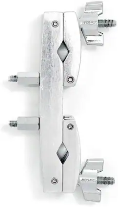 Gibraltar Hardware - 2 Way Standard Multi Clamp, with Hinged Grabber Design, Fits Half Inch to 1" Tubes, Drum Stand Mounting Hardware