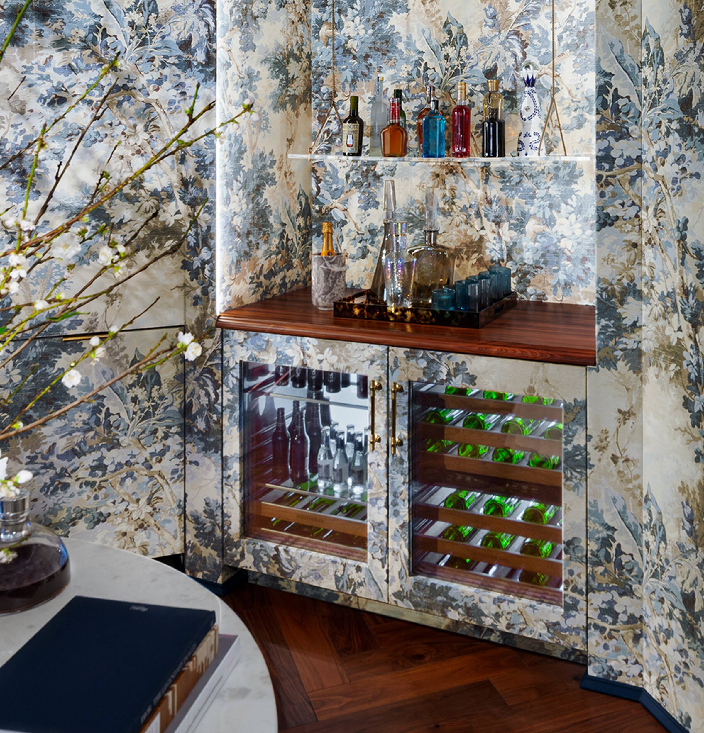 Alt View 18. Monogram - 13-Bottle or 126 Can Built-In Beverage Cooler with Illuminated Interior - Custom Panel Ready.