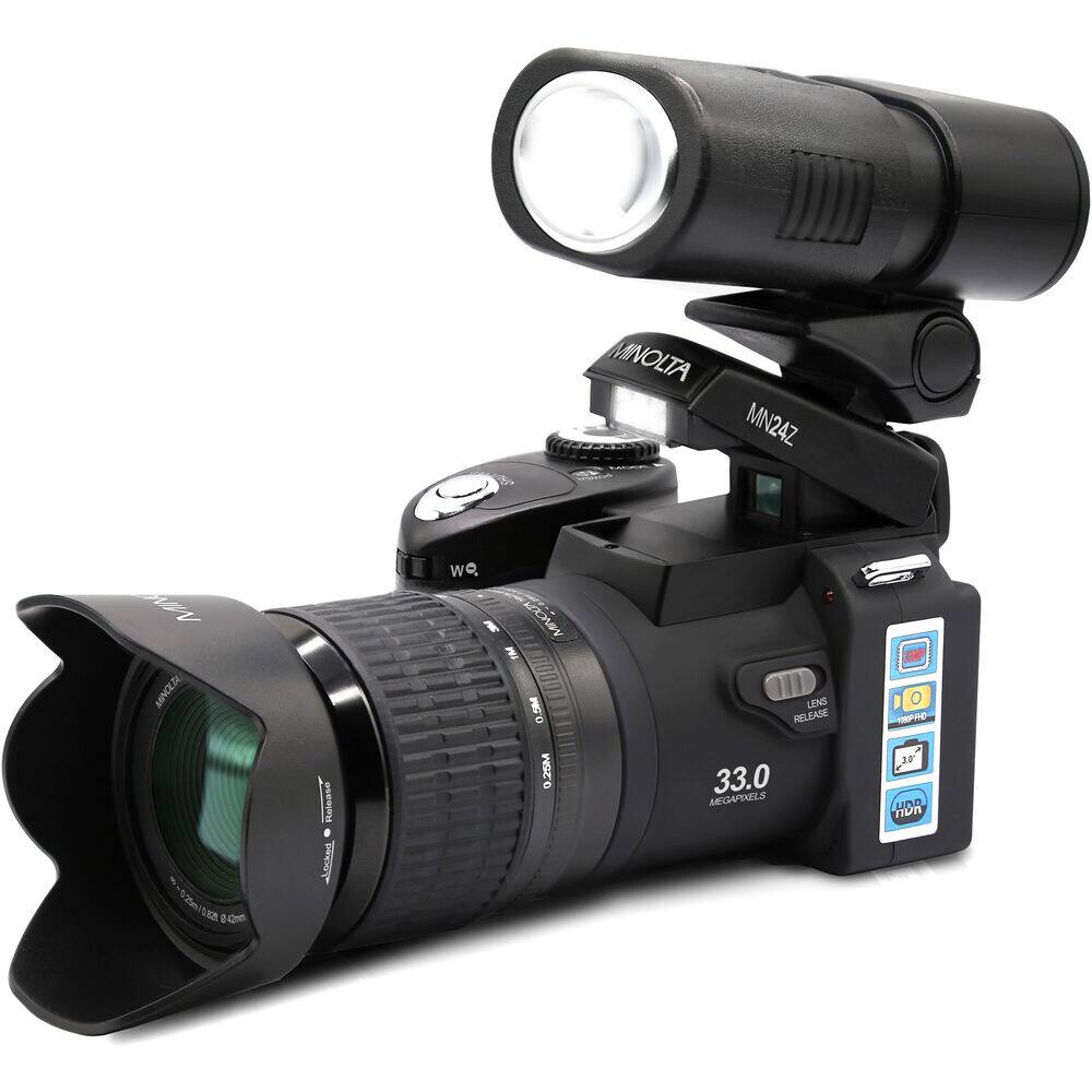 MINOLTA MN24Z  
33.0 MEGAPIXELS  
LENS RELEASE  
0.25M LENS RELEASE  
1080P HD  
3.0" LCD  
WIFI