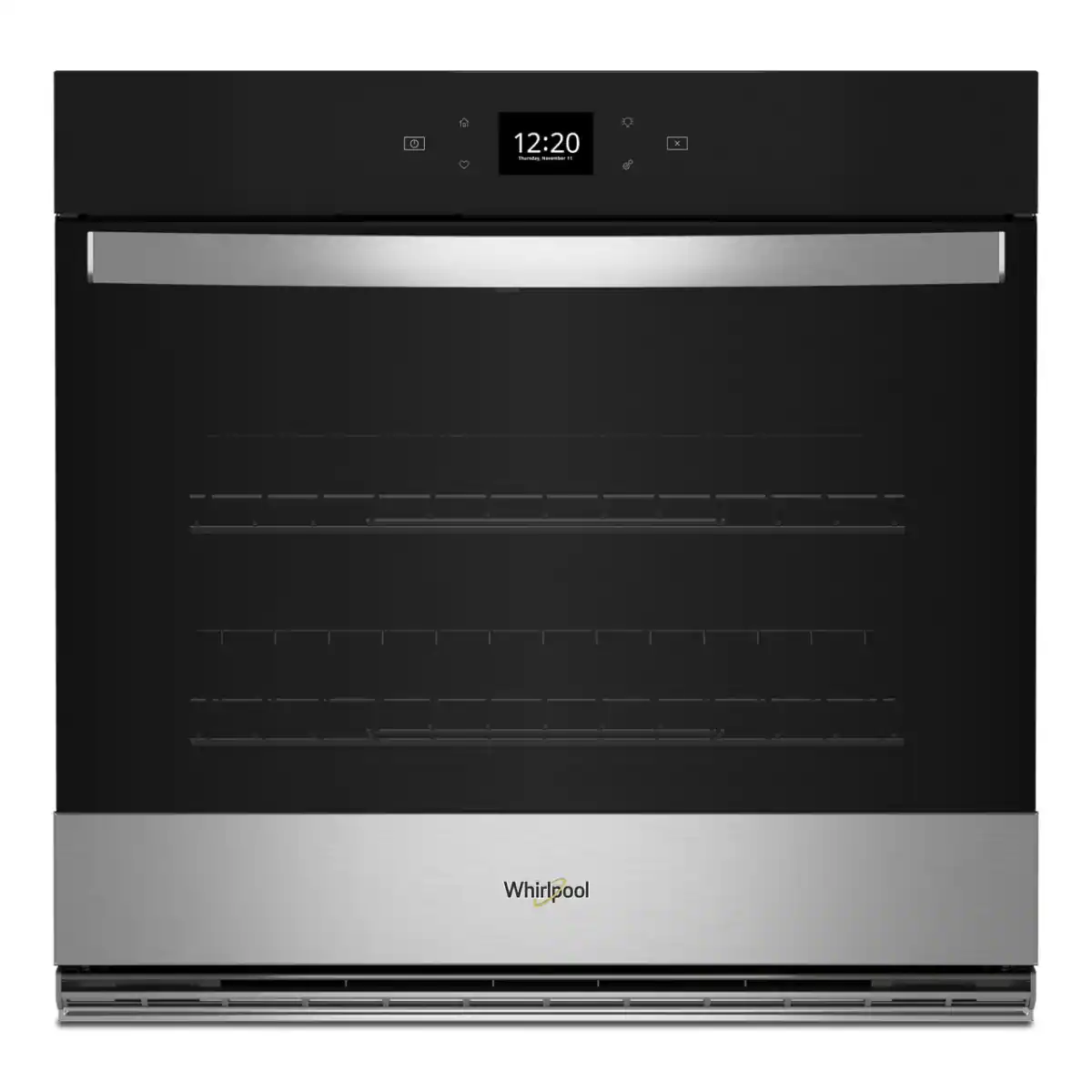 Whirlpool - 4.3 Cu. Ft. Single Wall Oven with Air Fry When Connected .- Fingerprint Resistant - Stainless Steel