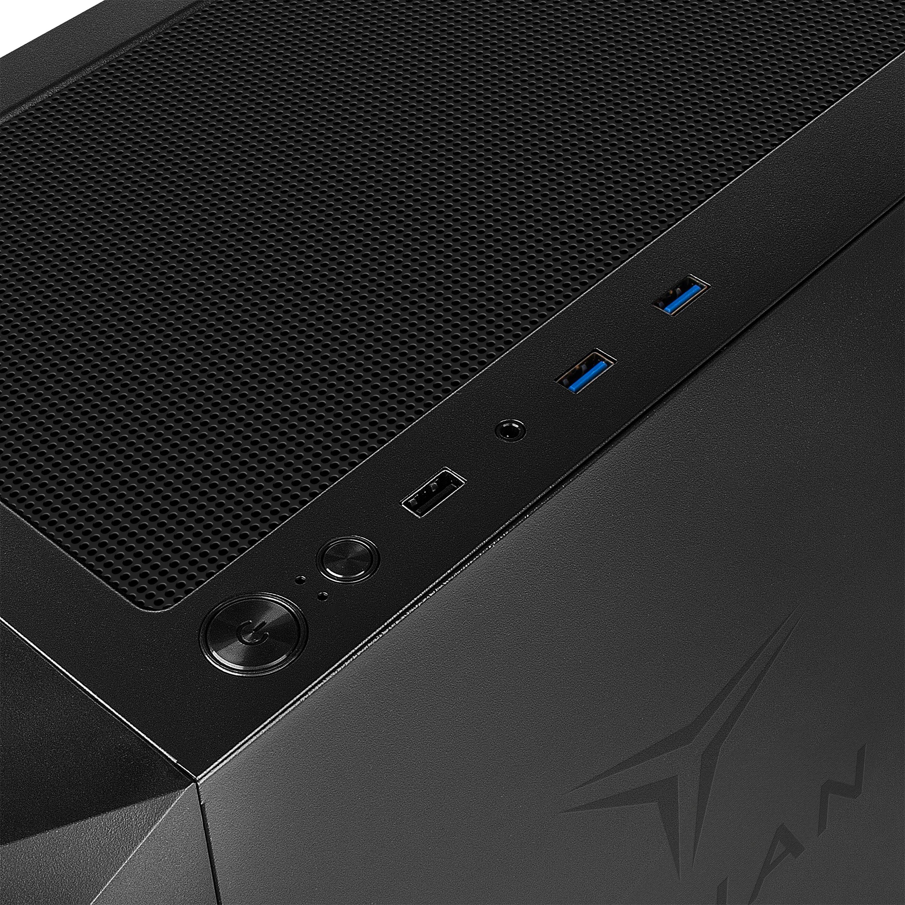 Alt View 1. YEYIAN - YEYIAN Gaming PC. Core i5 12400F, NVIDIA RTX 4060, 1TB NVMe, 16GB DDR4, 650W Gold , W11. YPI-TA24F0B-4601U - Black.