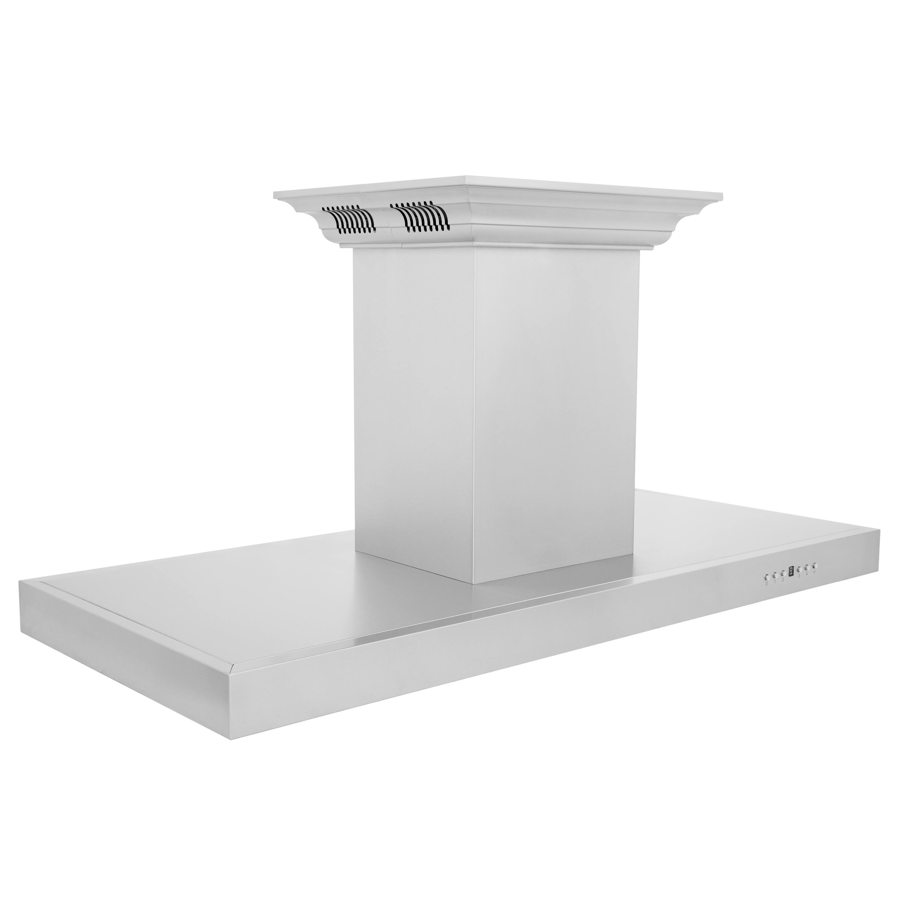 Back. ZLINE - 42 in. ZLINE CrownSound™Ducted Vent Island Mount Range Hood in Stainless Steel with Built-in Bluetooth Speakers - Stainless steel.