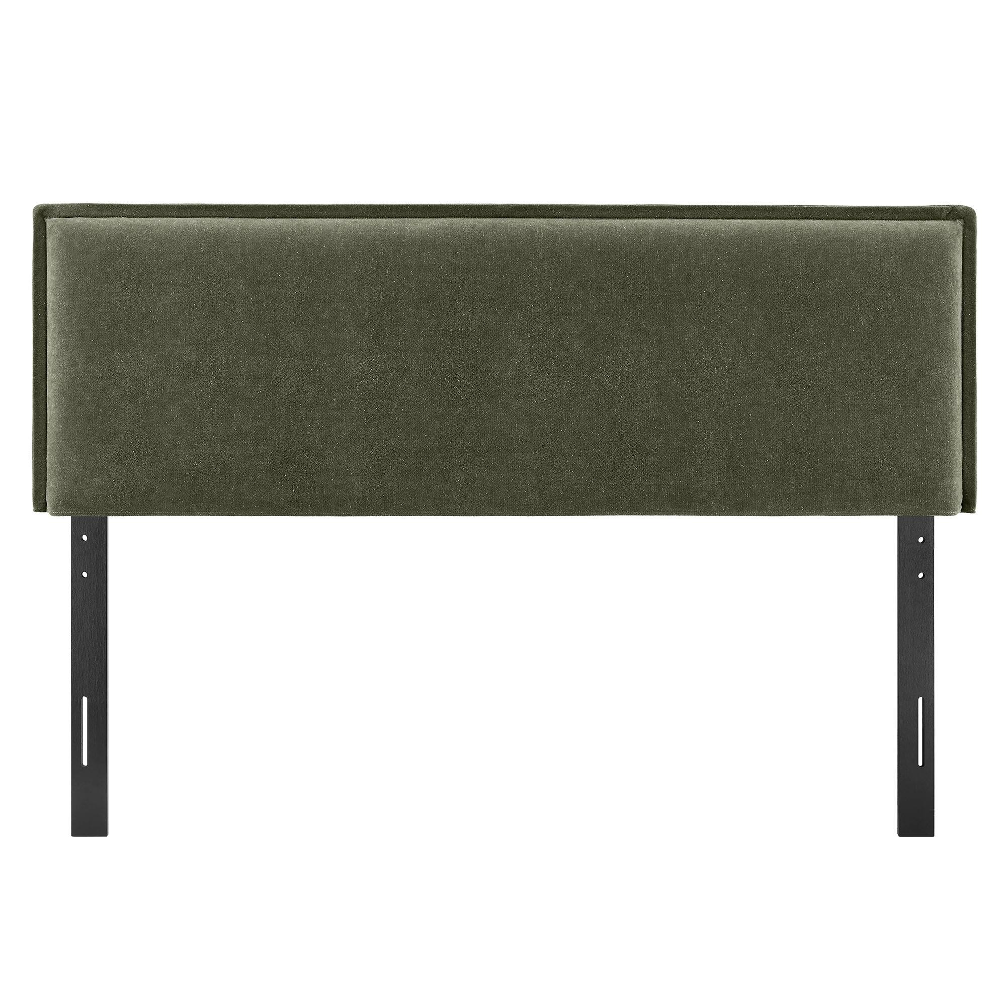 Alt View 2. Modway - Camille Upholstered Linen Blend Headboard by Modway - Sage.