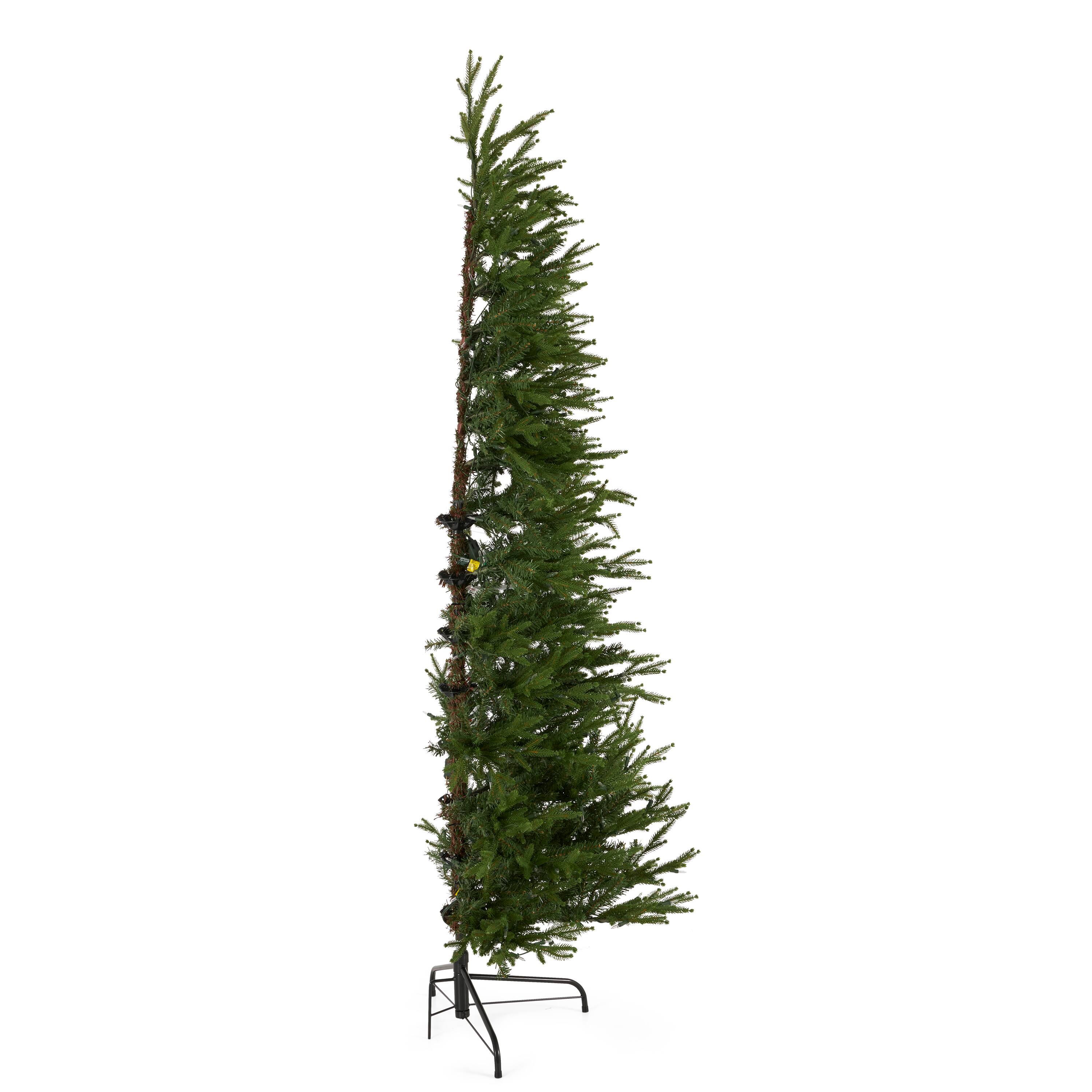 Alt View 10. National Tree Company - National Tree Company Montgomery 6.5' Prelit Half Christmas Tree 300 Clear Light - Green.