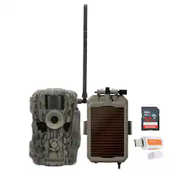 Stealth Cam - 36MP Fusion Max Cellular Trail Camera with 80 Feet Detection Range with Solar Power Panel Battery Pack