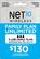 Front Standard. NET10 - $130 Family Plan Top-Up Card.