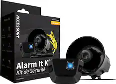 Front. Compustar - Vehicle Security Add-on Kit for Remote Start Systems - Black/Gray.