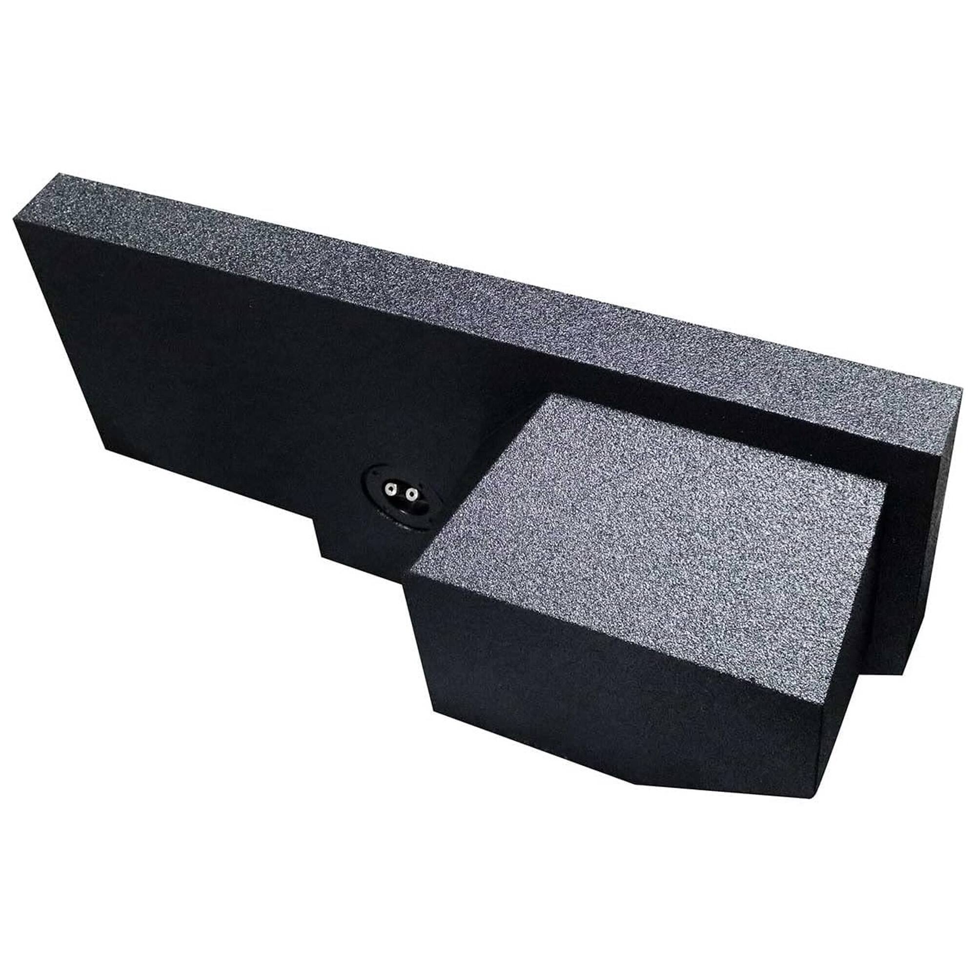 Alt View 3. QPower - QPower Single 12" Sub Box for Dodge Ram Crew Cab & Quad Cab 02-18, Classic 19-22 - Bed Liner Black.