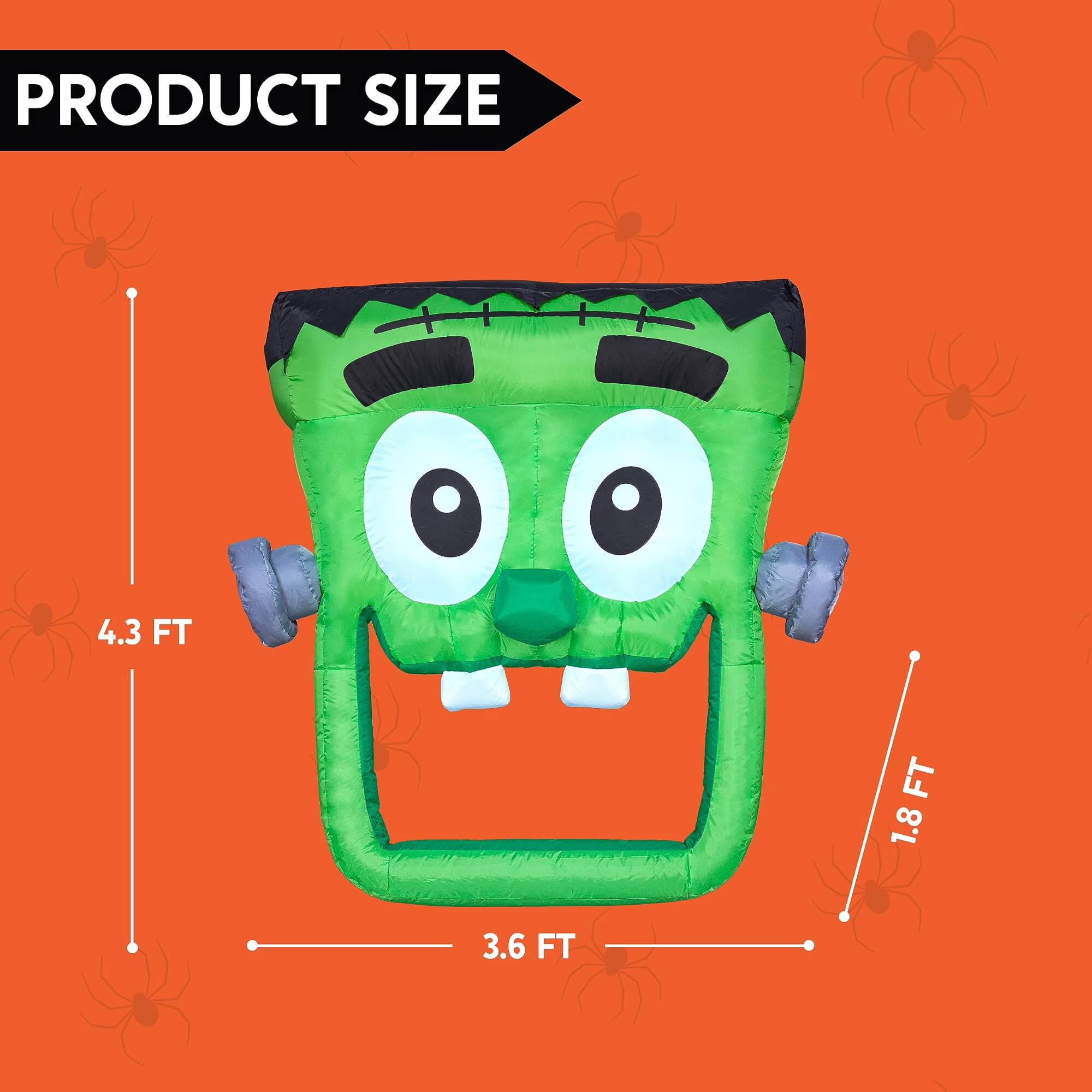 PRODUCT SIZE  
4.3 FT  
1.8 FT  
3.6 FT